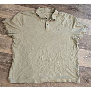 Banana Republic Mens Large Pique Polo Shirt  Olive Green Casual‎ Everyday